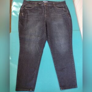 Democracy  Womens Skinny Mid Rise Jeans Tummy Control & Waistband 22WP